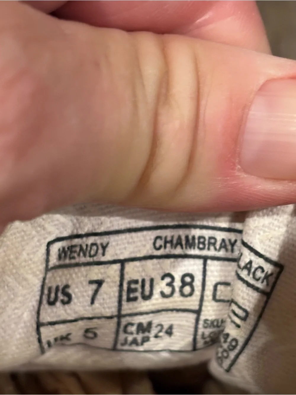 Hey Dude Wendy Chambray Canvas Slip-On Shoes size women’s 7